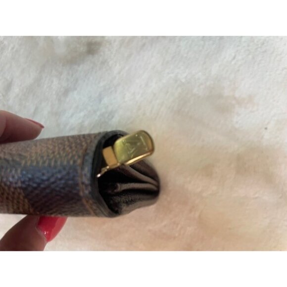 Authentic Louis Vuitton Damier Ebene Sarah Snap Wallet - Picture 3 of 11